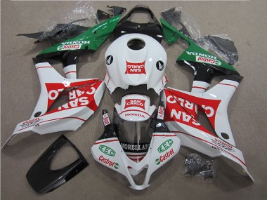 2007-2008 Rouge Blanc San Carlo Honda CBR600RR Carénage Moto