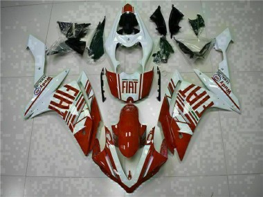 2007-2008 Rouge Blanc Yamaha YZF R1 Carénages Moto