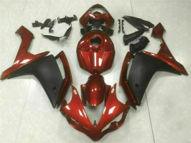 2007-2008 Rouge Noir Yamaha YZF R1 Carénage Moto