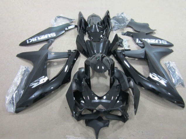 2008-2010 Noir Suzuki GSXR 600 Carénages Moto