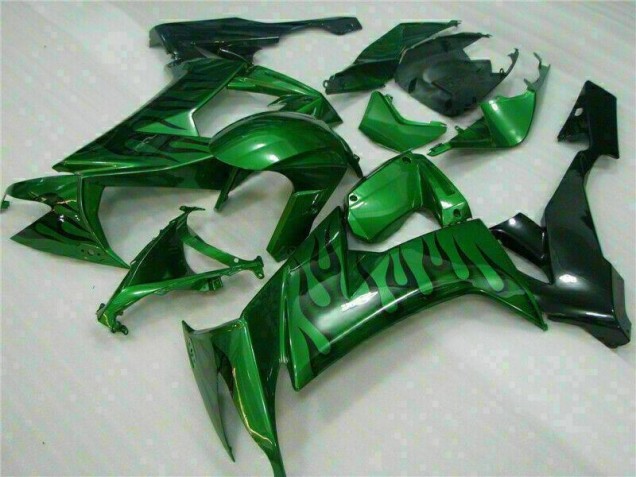 2008-2010 Vert Flamme Kawasaki ZX10R Carénage Moto