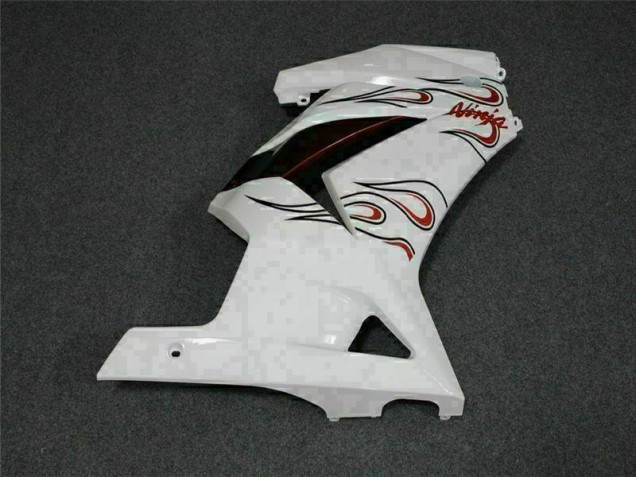 2008-2012 Blanc Rouge Kawasaki EX250 Carénage Moto