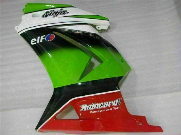 2008-2012 Blanc Vert Noir Ninja Kawasaki EX250 Carénage Moto