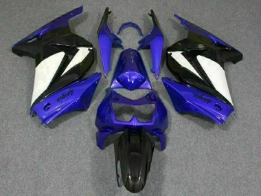 2008-2012 Bleu Blanc Noir Ninja Kawasaki EX250 Carénage Moto