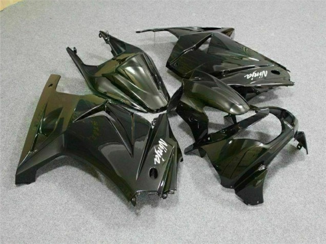 2008-2012 Noir Kawasaki EX250 Kit Carénages Motos