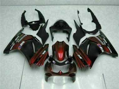 2008-2012 Noir Kawasaki EX250 Kit Carénages Motos & Plastique