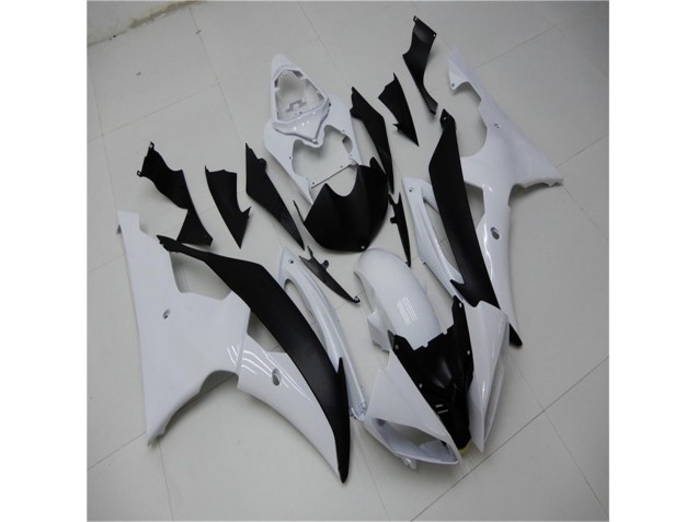 2008-2016 Blanc Noir Yamaha YZF R6 Carénages Moto & Carrosserie