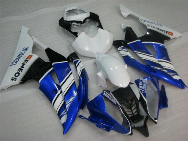 2008-2016 Bleu Blanc Yamaha YZF R6 Carénage Moto