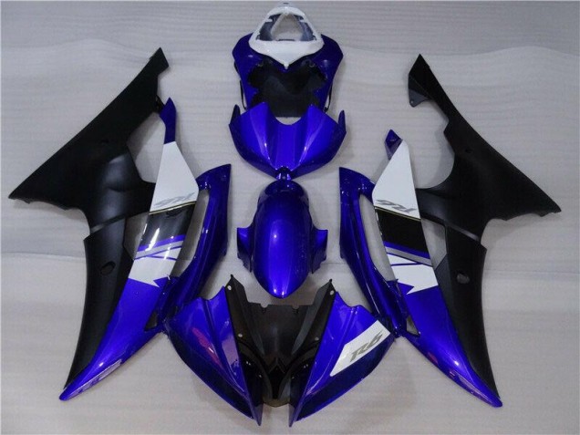 2008-2016 Bleu Noir Yamaha YZF R6 Carénages Moto