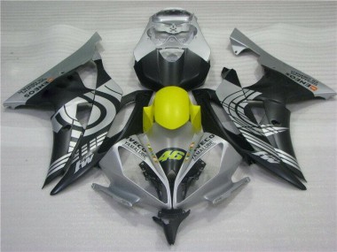 2008-2016 Jaune Noir Argent Yamaha YZF R6 Carénage Moto