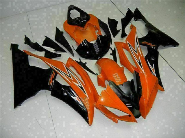 2008-2016 Orange Noir Yamaha YZF R6 Carénage Moto