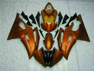 2008-2016 Orange Yamaha YZF R6 Carénages Moto