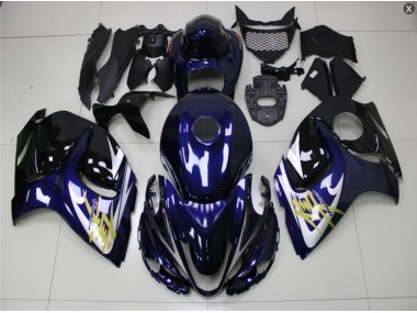 2008-2019 Bleu Or Suzuki GSXR 1300 Hayabusa Carénage Moto