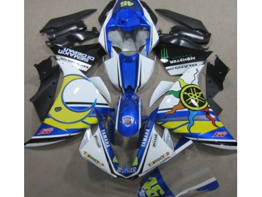 2009-2011 Bleu Blanc Jaune 46 Yamaha YZF R1 Carénage Moto