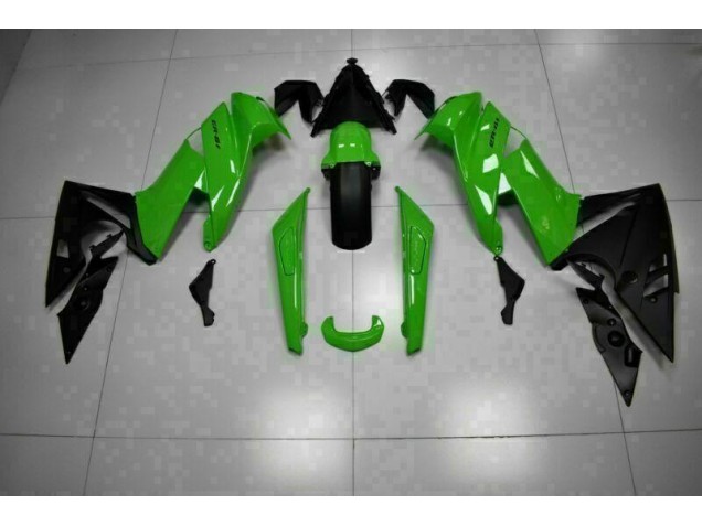 2009-2011 Vert Noir Kawasaki EX650 Carénages Moto