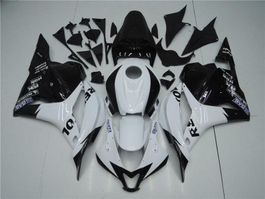 2009-2012 Blanc Noir Honda CBR600RR Carénages Moto