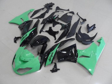 2009-2012 Metallic Vert Kawasaki ZX6R Carénage Moto