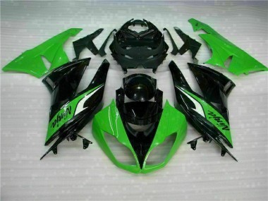 2009-2012 Noir Vert Kawasaki ZX6R Carrosserie Moto