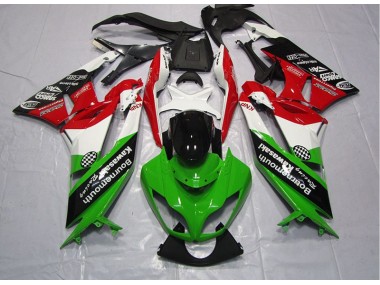 2009-2012 Vert Rouge Kawasaki ZX6R Carénage Moto