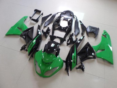 2009-2012 Vert et Noir Kawasaki ZX6R Carénage Moto