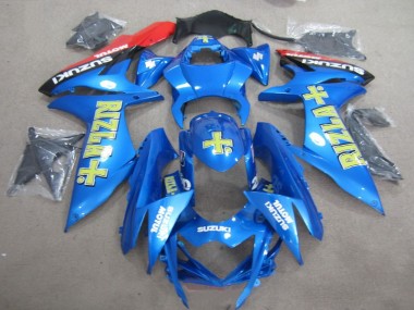 2011-2021 Bleu Jaune Rizla Suzuki GSXR 750 Carénage Moto