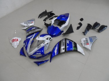 2012-2014 Bleu Blanc Yamaha YZF R1 Carénages Moto