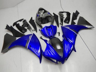 2012-2014 Noir Bleu Yamaha YZF R1 Carénage Moto