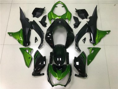 2013-2016 Vert Noir Kawasaki Z800 Carénages Moto