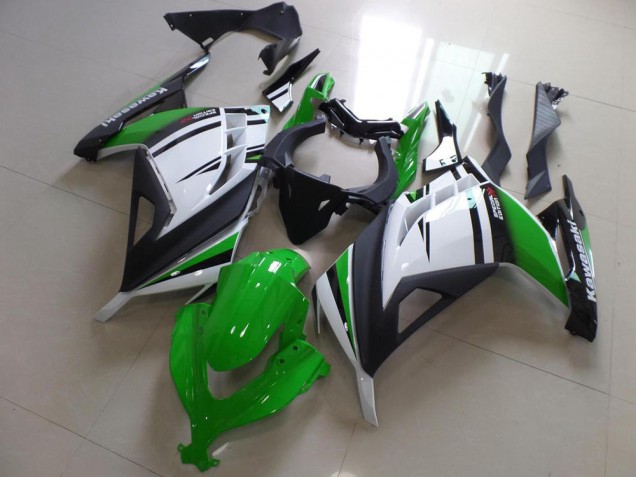 2013-2016 Vert Noir et Blanc Kawasaki ZX300R Carénage Moto