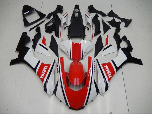 2015-2019 Rouge Blanc Yamaha YZF R1 Carénage Moto