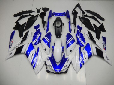 2015-2022 Bleu Blanc Bleu Blanc ENEOS Yamaha YZF R3 Carénage Moto